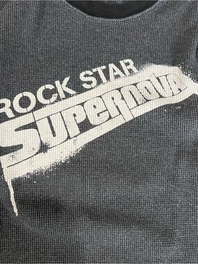 Rock Star Supernova Graphic thermal Tee — Black with White Print